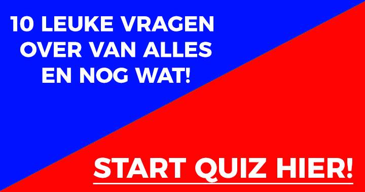 Banner for 10 quizvragen over van alles en nog wat