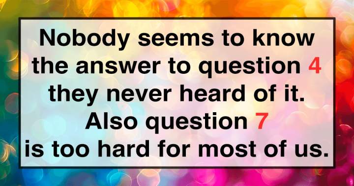 Quiz on General Knowledge