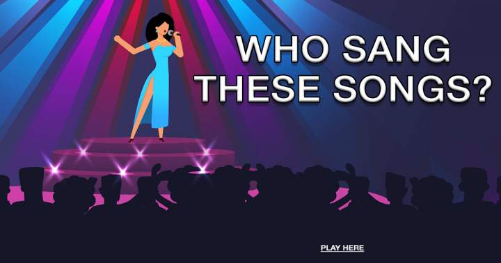 Banner for Can you identify the singers of these songs?