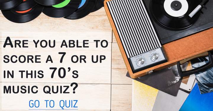 Banner for 70's music quiz