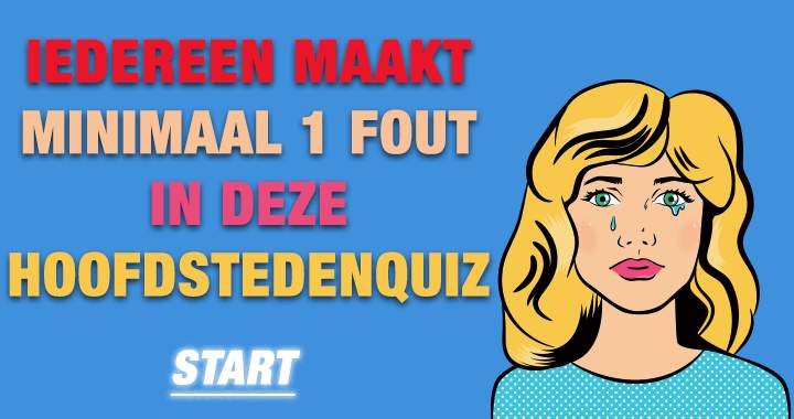 Banner for Iedereen maakt minimaal 1 fout in deze hoofdstedenquiz!