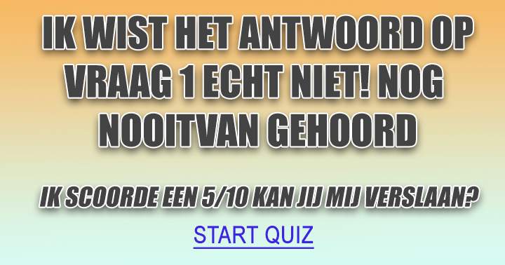 Algemene Kennis Quiz 