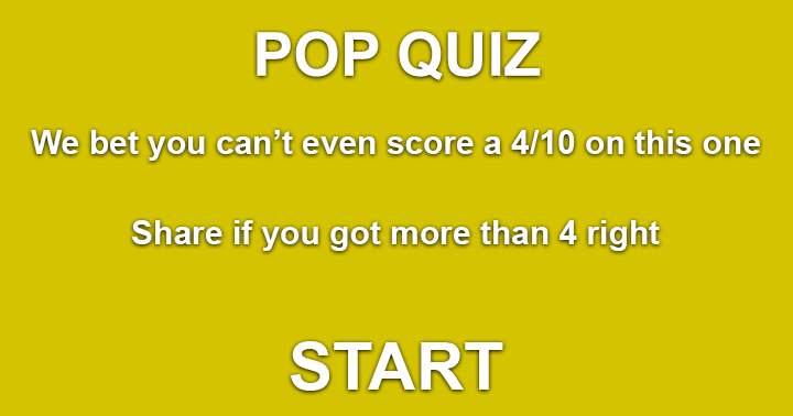 Do you think you have what it takes to score at least 4/10 on this Pop Music Quiz?