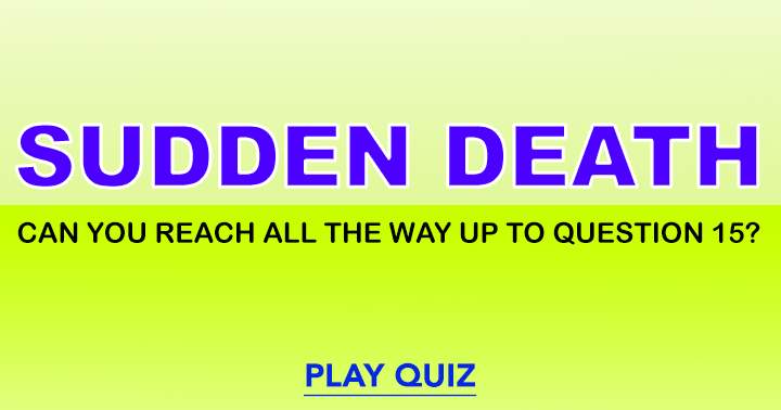 Banner for Sudden Death Quiz