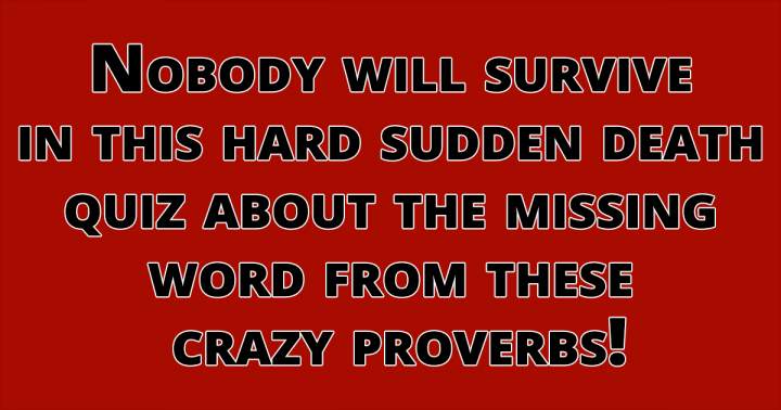 Banner for Hard Sudden Death Quiz