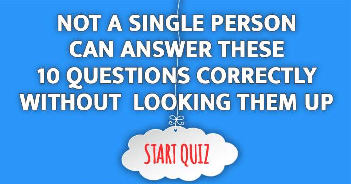 Quiz on various topics.