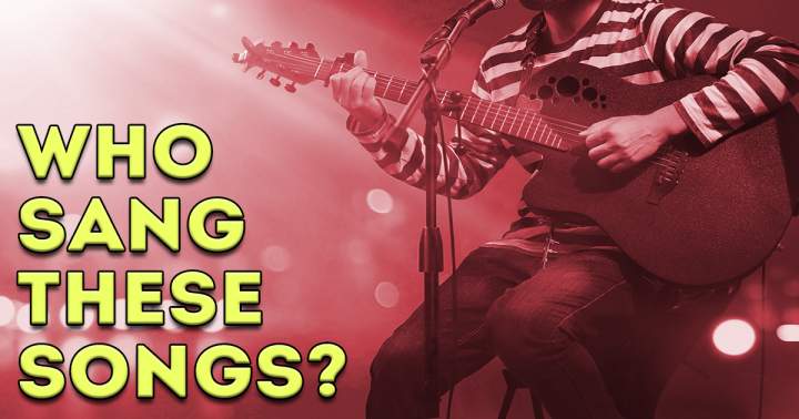 Banner for Can you identify the singer of these songs?