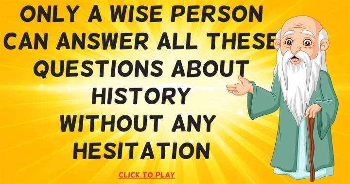 Historical events quiz.