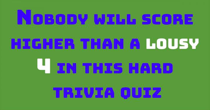 Banner for Very Hard Trivia Quiz