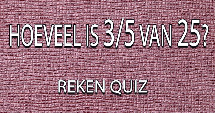 Reken Quiz