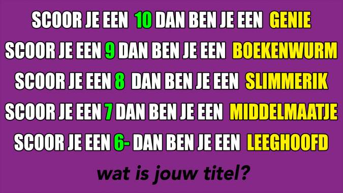 Wat is jouw Triviant Titel? 