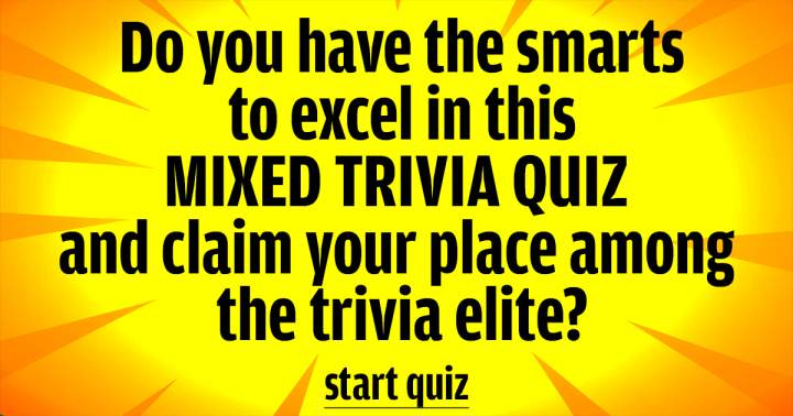 Trivia Quiz with a Mix of Questions