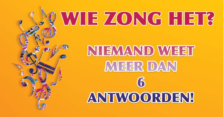 Banner for Wie zong deze hits? 