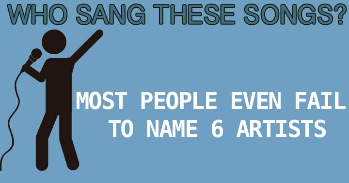 Banner for Are you able to list more than 6 artists?