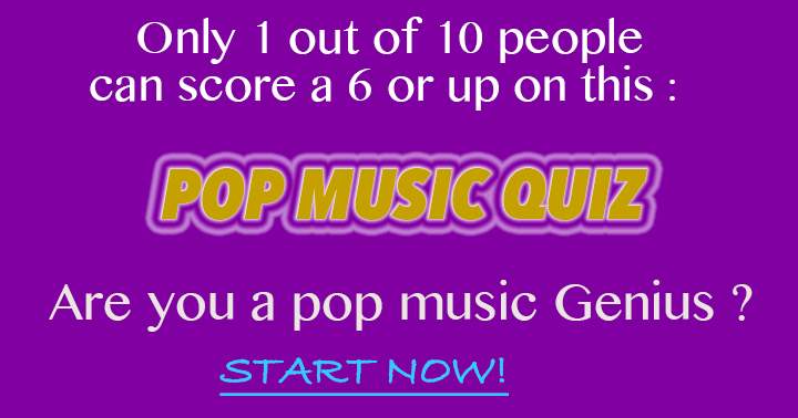 Are you a pop music genius?