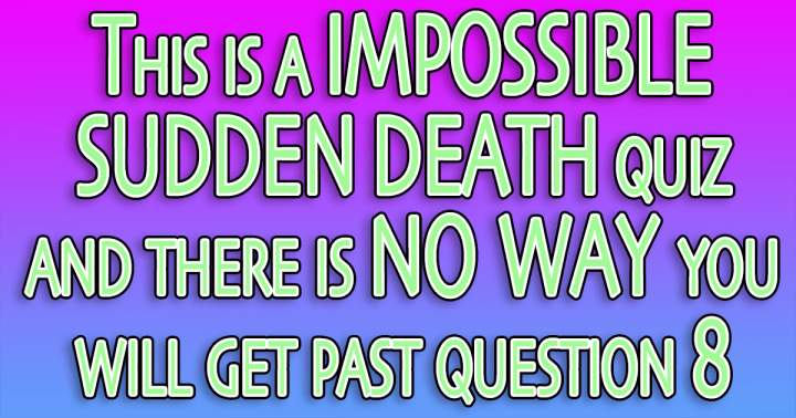 Banner for Sudden Death Quiz