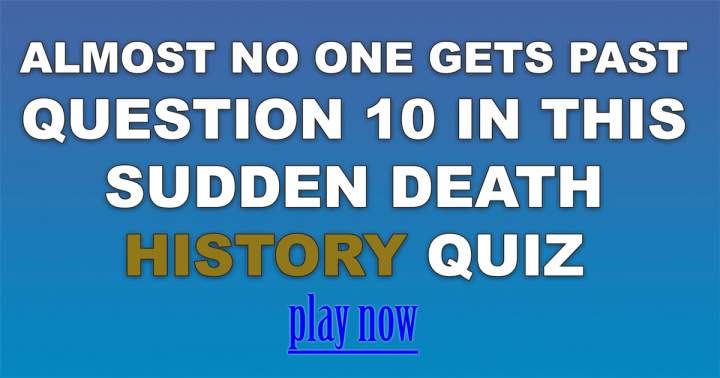 Banner for Sudden death history quiz