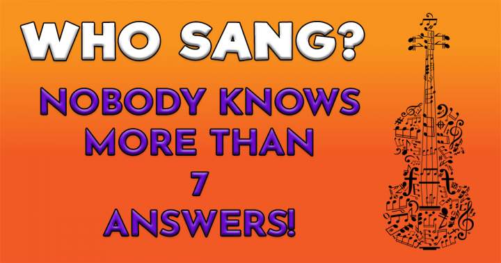 Banner for Are you aware of who sang these songs?