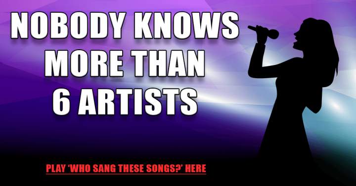 Banner for Identify the singers of these songs.