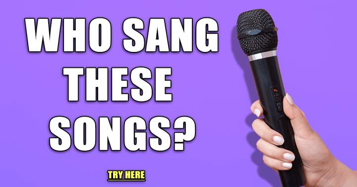 Banner for Please identify the singer of these songs.