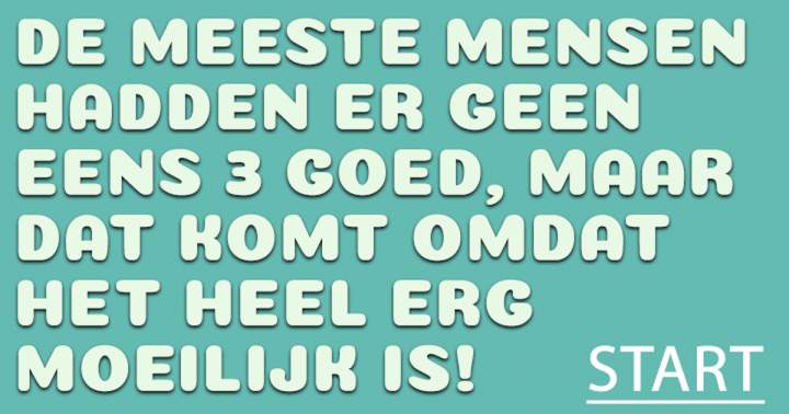 Banner for Ontzettend moeilijke quiz