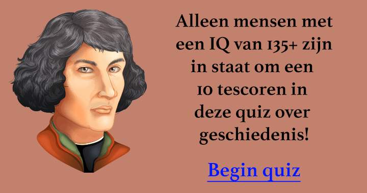 Banner for Haal je een 10 in deze quiz? Dan ben je een genie!