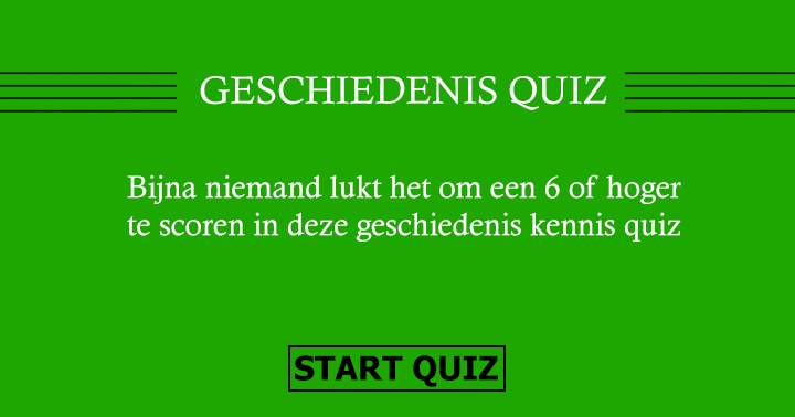 Banner for Ben jij slim genoeg om een 6 of hoger te halen
