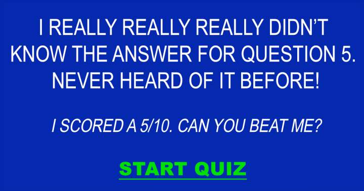 Banner for Do you know the answer to question 5?