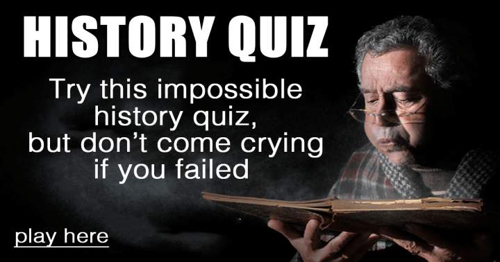 Challenging History Quiz