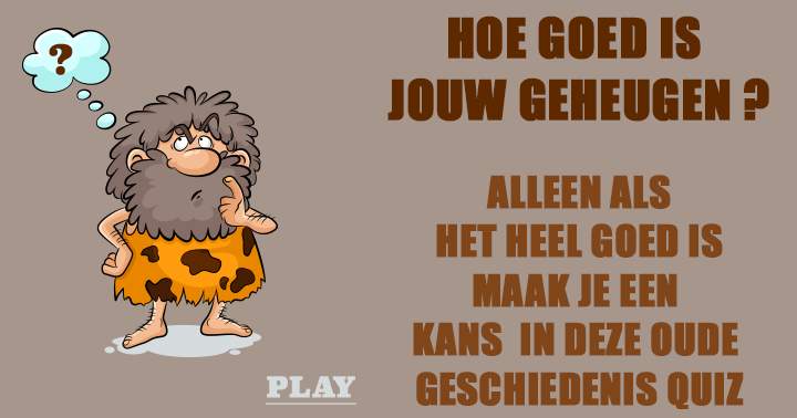 Banner for Hoe goed is jouw geheugen?