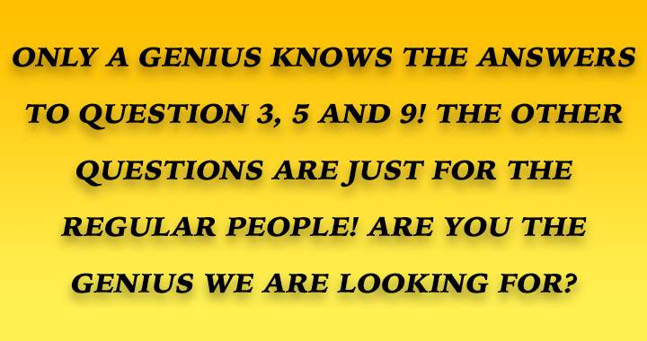 Are you part of the general populace, or do you consider yourself a genuine genius?