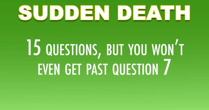 Banner for This is a hard Sudden Death Quiz