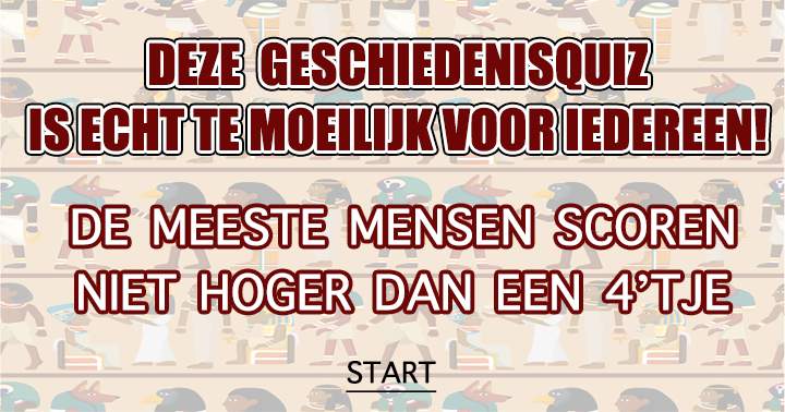 Banner for Onmogelijke geschiedenisquiz