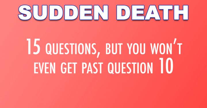 Banner for Sudden Death Quiz