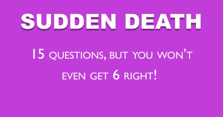 Banner for Sudden Death Quiz