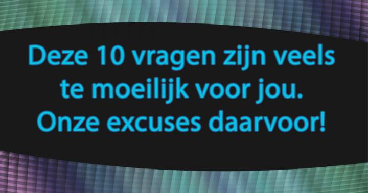 Onze Welgemeende Excuses!