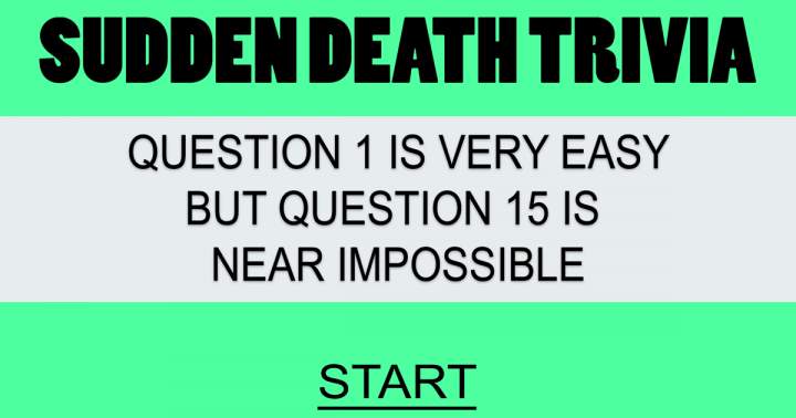 Banner for Sudden Death Quiz