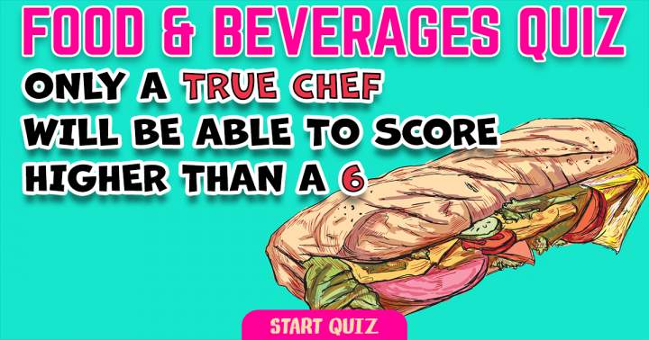 Culinary and Drinks Quiz