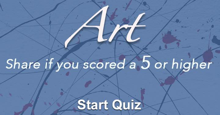 Category: Art, Can you score a 5 or higher?