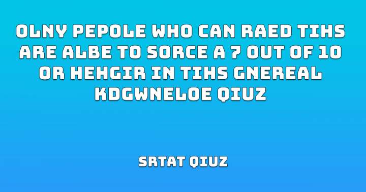 Banner for General Knowledge Quiz