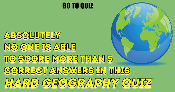 Geographical Trivia Test