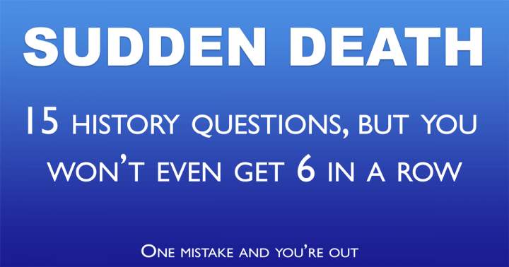 Banner for Sudden Death Quiz