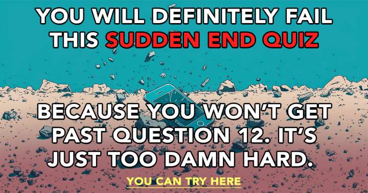 Banner for Sudden Termination of Quiz