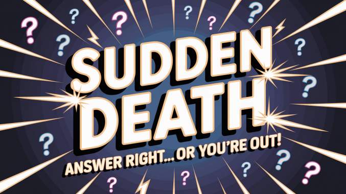 Banner for General Knowledge Sudden Death Quiz