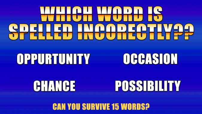 Banner for Think You Can Spell?