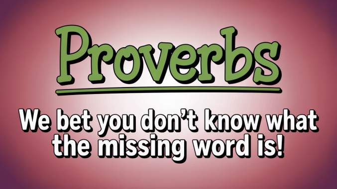 Banner for Proverbs Quiz
