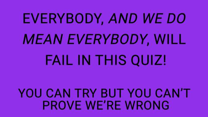 Banner for Challenging Knowledge Quiz