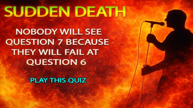 Banner for Sudden Death Quiz: Only 1% Can Pass This Ultimate Test