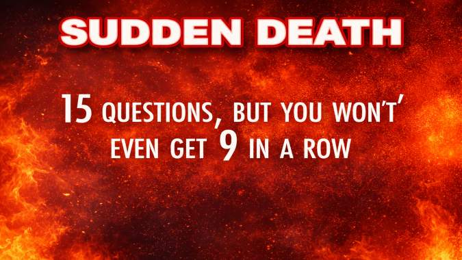 Banner for The Ultimate Sudden Death Trivia Challenge!
