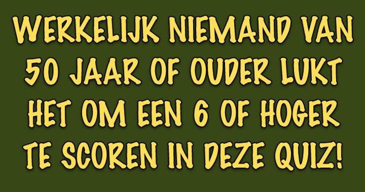 Quiz: Algemene Kennis